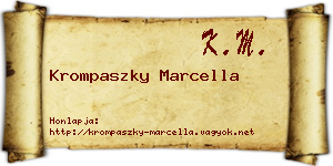 Krompaszky Marcella névjegykártya